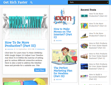Tablet Screenshot of howtogetrichfaster.com